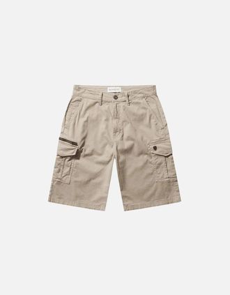 883 Police Mens Lindros Beige Cargo Shorts - Cream
