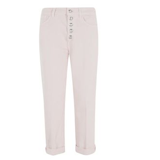 Dondup Cropped Jeans, female, Pink, Size: W27 Koons Jewel