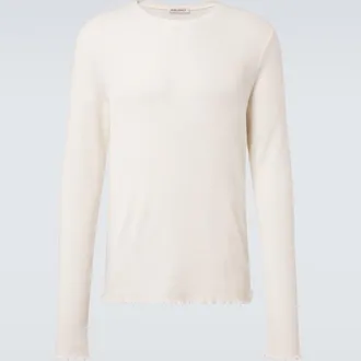 Our Legacy Elongated ribbed-knit cotton-blend top