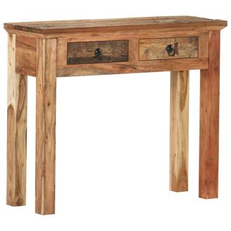 vidaXL Tavolo Consolle 90,5x30x75cm In Legno Di Acacia E Di Recupero - Vidaxl