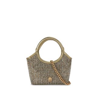 Kurt Geiger Womens Fabric Sutton Xs Tote Bag - Gold - One Size