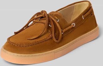 Marc O'Polo Loafer aus reinem Rindnubuk Modell KARA 1B in Cognac, Gr&ouml;&szlig;e 36