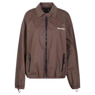 Miu Miu Jassen, Dames, Bruin, M, Blouson