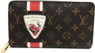 Louis Vuitton Pre-owned Wallets, male, Brown, Size: ONE SIZE Pre-owned Printed Zip Around Wallet