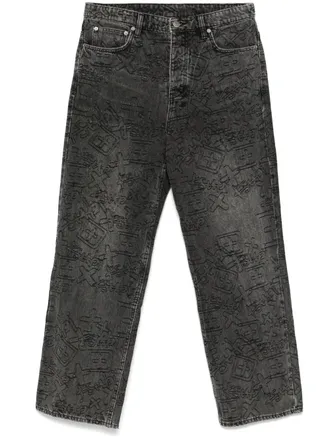 Ksubi Maxx Stencil Stitch jeans - Black