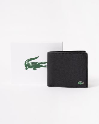Lacoste Portemonnee Met Billfold-Munten, Zwart