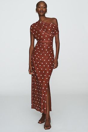 endless rose Off-Shoulder Mesh Midi Dress