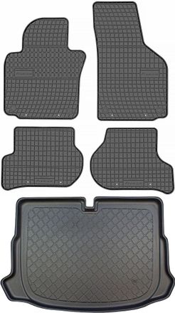 OEM Volkswagen Scirocco Iii Coup&eacute; De 06.2008 A 2017. Juego: Alfombrillas De Goma Para Coche + Alfombrilla Para Maletero