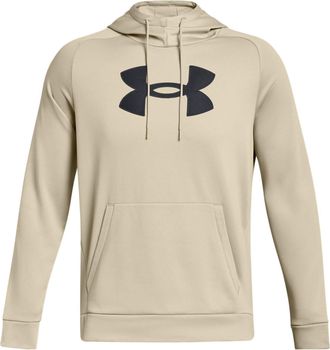 Under Armour Fleece Logo Hoodie Beige Black 1379854-289