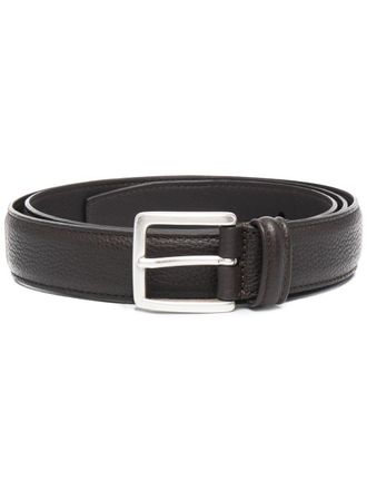 Dell'Oglio adjustable buckle belt - men - Leather - 115 - Brown