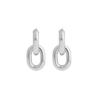 Paco Rabanne Earrings, female, Gray, Size: ONE SIZE XL Silver Earrings