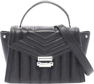 Michael Kors Pre-owned Whitney Leren 2-way Handtas - Dames - Vintage Handtas - Zwart - ONE Size - Leer - Vintage