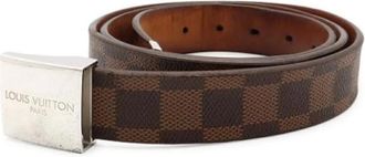Louis Vuitton Pre-owned Canvas belts - Dames - Vintage Accessoires - Bruin - ONE Size - Vintage