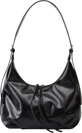 Generic Cymwer Women PU Leather Underarm Shoulder Bag with Zipper for Outings Commuting(Black) (Black)