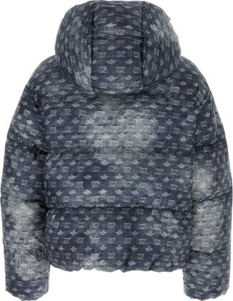 Dsquared2 Mens Blouson Down Jacket Blue Polyester