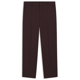 HUGO BOSS Modern-fit trousers in wool-blend poplin