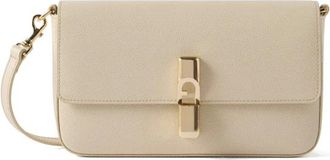 Furla Iride S Crossbody - Dames - Tassen - Beige - Maat: ONE Size Leer