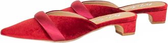 Matisse Footwear Womens Kellan Kitten Heel Slip On Pointed Toe Mules In Red
