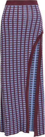 Paco Rabanne Patterned Fine-knit Midi Skirt - Blue - XS (UK6 / XS)