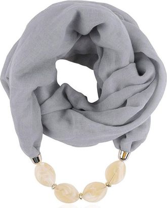 Generic cheap stuff under 1 pound 1 pound items Constitution Scarf Women Necklace Pendant Scarf Ethnic Soft Necklace Scarf womens scarves Long Ladies Scarves 