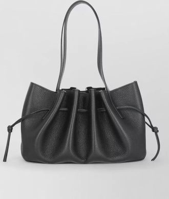 Yuzefi asif leather draped bucket bag