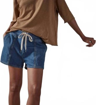 James Perse Patch Pocket Denim Short In Dark Indigo