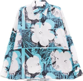 Études Studio Camicia Andy Warhol Flower - Grigio