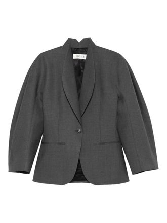 R&oacute;he shawl-collar blazer - women - Virgin Wool/Elastane/Viscose - 38 - Grey