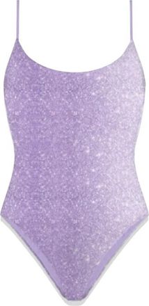 MC2 Saint Barth Lurex Dames Badpak Eendelig - Dames - Badpakken - Paars - L - Badmode