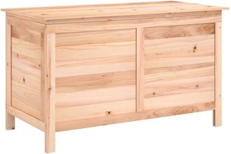 vidaXL Ba&uacute;l Para Cojines De Jard&iacute;n Madera Maciza Abeto 99x50x56,5 Cm Vidaxl
