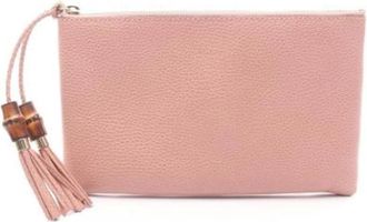 Gucci Pre-owned Clutches, female, Pink, Size: ONE SIZE Pre-owned Leather Clutch