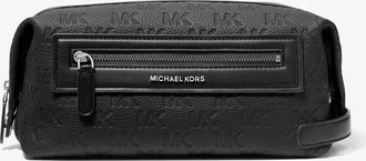 Michael Kors Jet Set Logo Embossed Leather Travel Kit