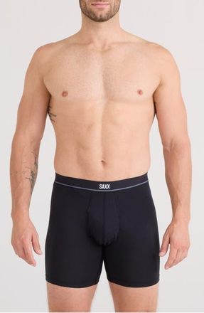 Saxx Essential Assorted 3-Pack Cotton Blend Boxer Briefs in Black at Nordstrom, Size Large