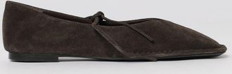 Alohas Ballerine Sway in pelle scamosciata con fettucce e punta squadrata