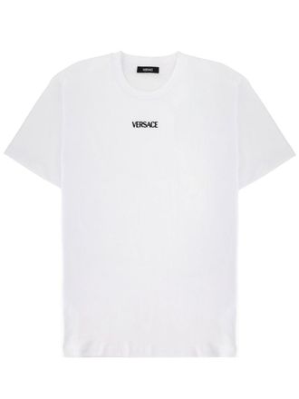 Versace Minimalist White Logo T-Shirt