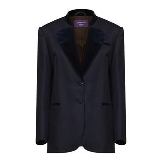 Max Mara Wksadagio Blazer - Dames - Jassen - Blauw - Maat: M Katoen