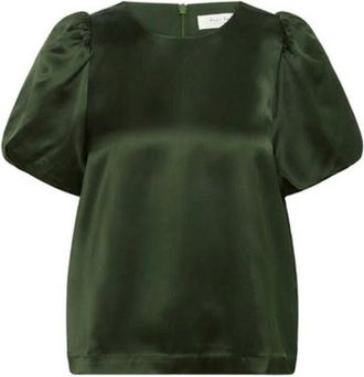 Part Two Dames, Blouses & Shirts, Groen, Maat: S Viscose
