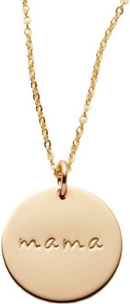 Made by Mary Mama Disc Necklace in Silver at Nordstrom