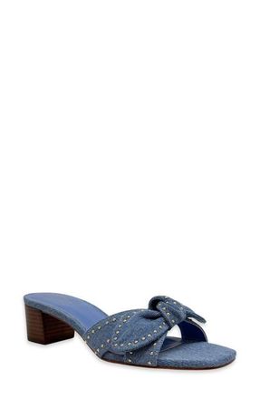 Shushop Guinivere Studded Slide Sandal in Denim at Nordstrom, Size 8.5