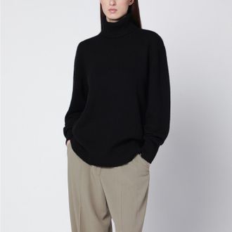 Toteme Black cashmere turtleneck