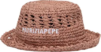 Patrizia Pepe Accessoires, Dames, Roze, ONE Size, Strohoed