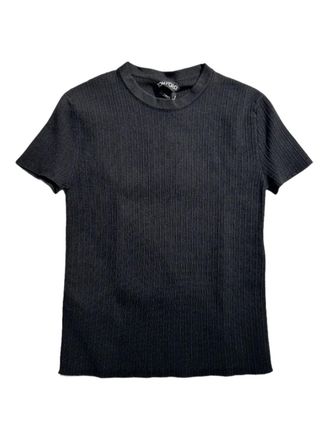 Tom Ford ribbed T-shirt - women - Silk/Polyamide/Polyester - M - Black