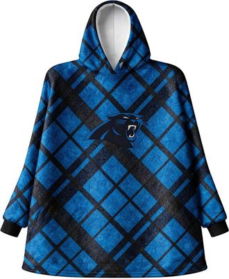 Pegasus Sports Carolina Panthers Nfl Team Hooded Sherpa Blanket