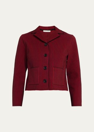 High Sport Maude Seersucker Single-Breasted Jacket
