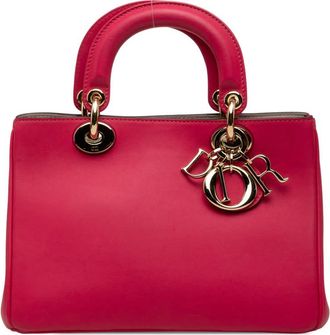 Dior Pre-owned Dior Mini Leather Diorissimo Satchel Ladies 3OSQ2I1HM4JW6PAF