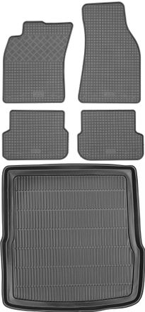 OEM Juego De Alfombrillas De Goma Para Coche Y Maletero Para Audi A6 C6 Kombi (2006-2011)