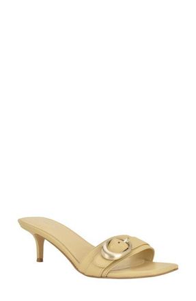 Calvin Klein Neveena Kitten Heel Sandal in Yellow at Nordstrom, Size 8.5