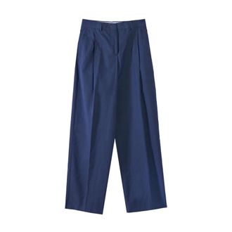 Paul Smith Pantaloni Larghi - female - Paul Smith - Wide Trousers - Blue - XS - Trousers