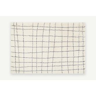 MADE.COM Alfombra de pelo Gunter 160 x 230cm, azul crudo/medianoche