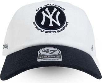 Sporty & Rich x Yankees Champions cap - unisex - Wool/Cotton - One Size - White